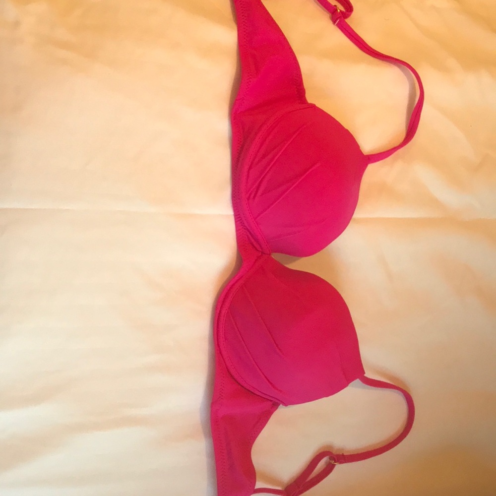Fuchsia colored swim top. size Medium